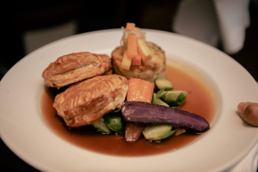 Plate of Christmas party food in kent