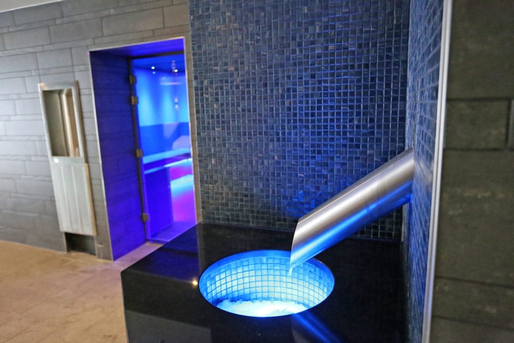 Ice fountain at country club in Kent