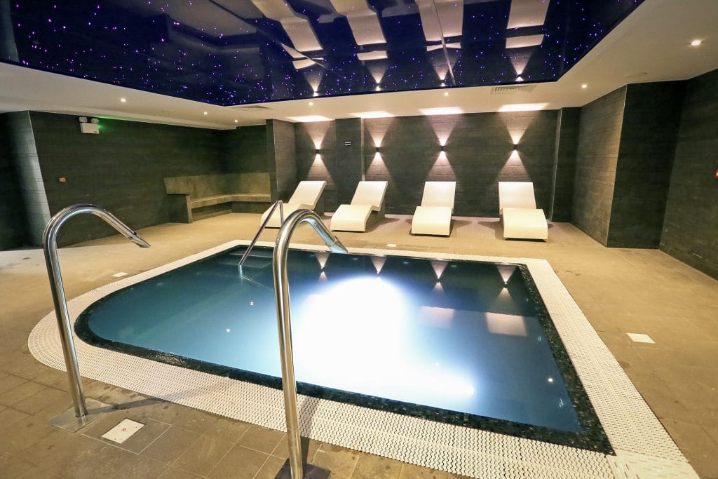 Hydrotherapy spa area at country club in dartford