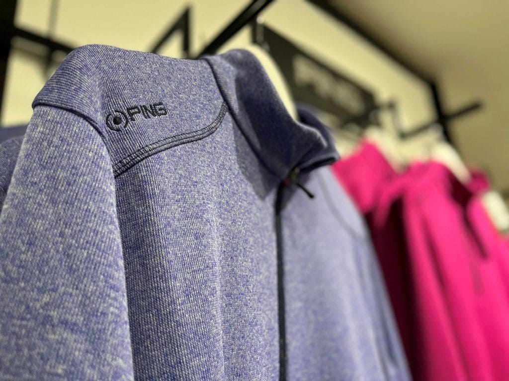 PING golf jumper at golf shop in kent