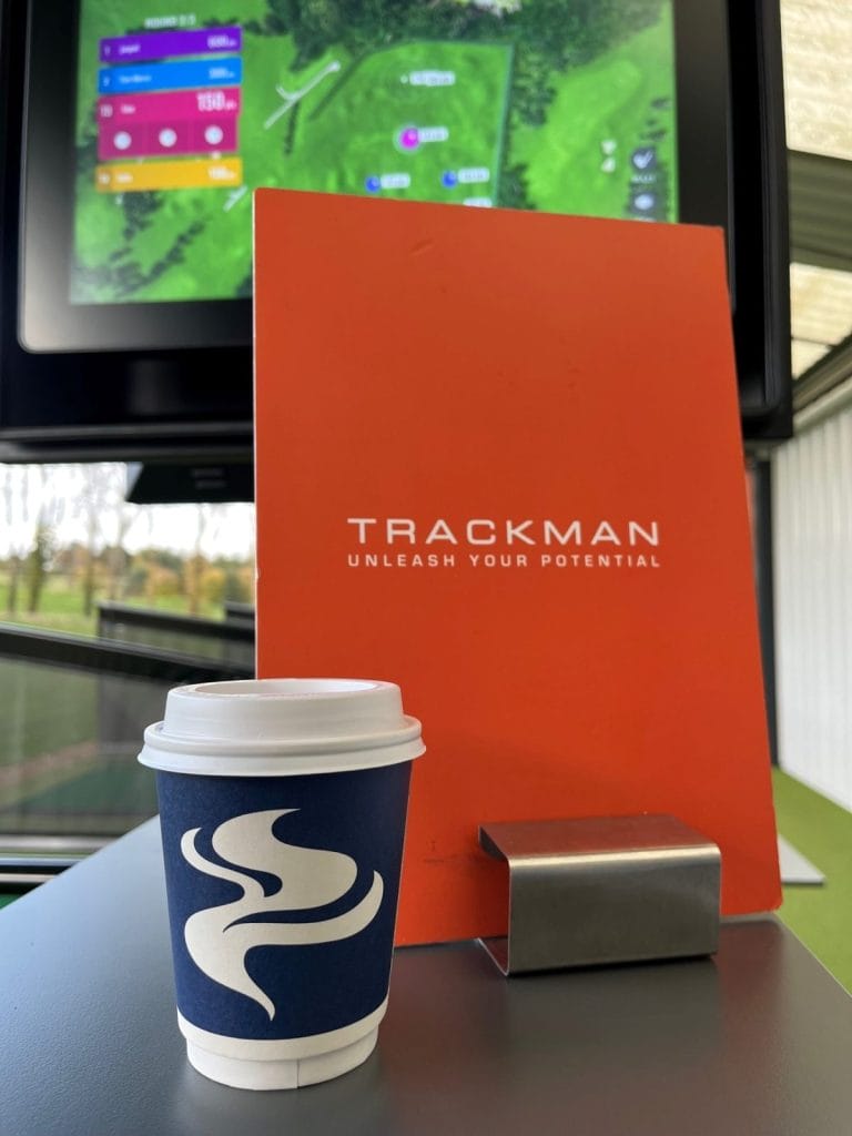 driving range menu and a coffee