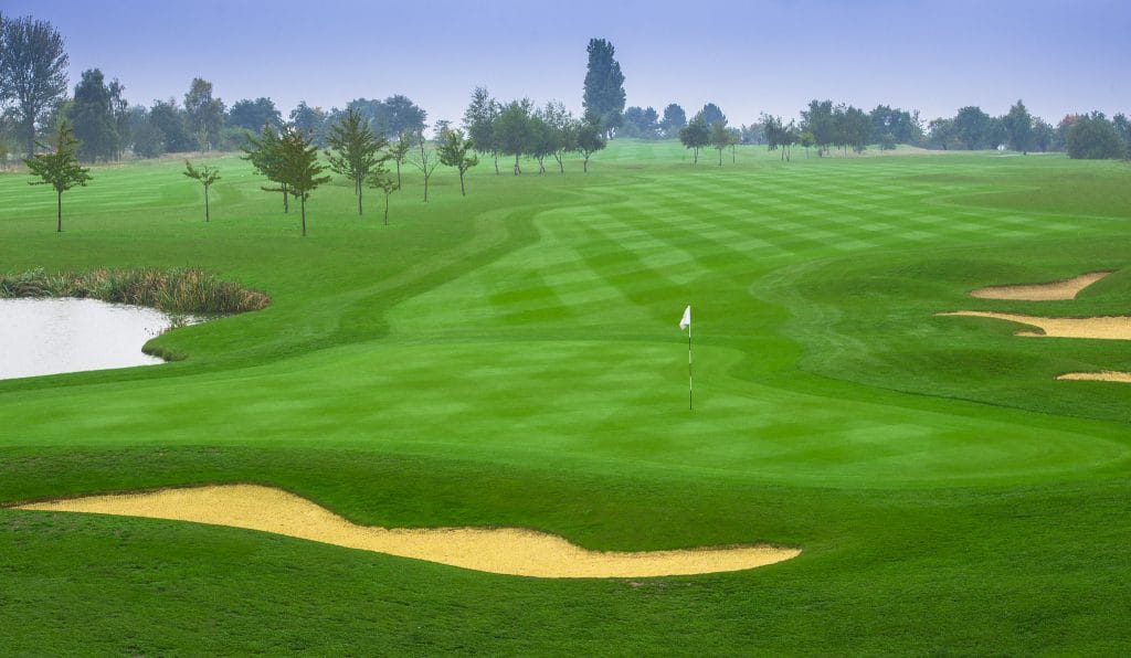 enticing golf hole at golf course in dartford